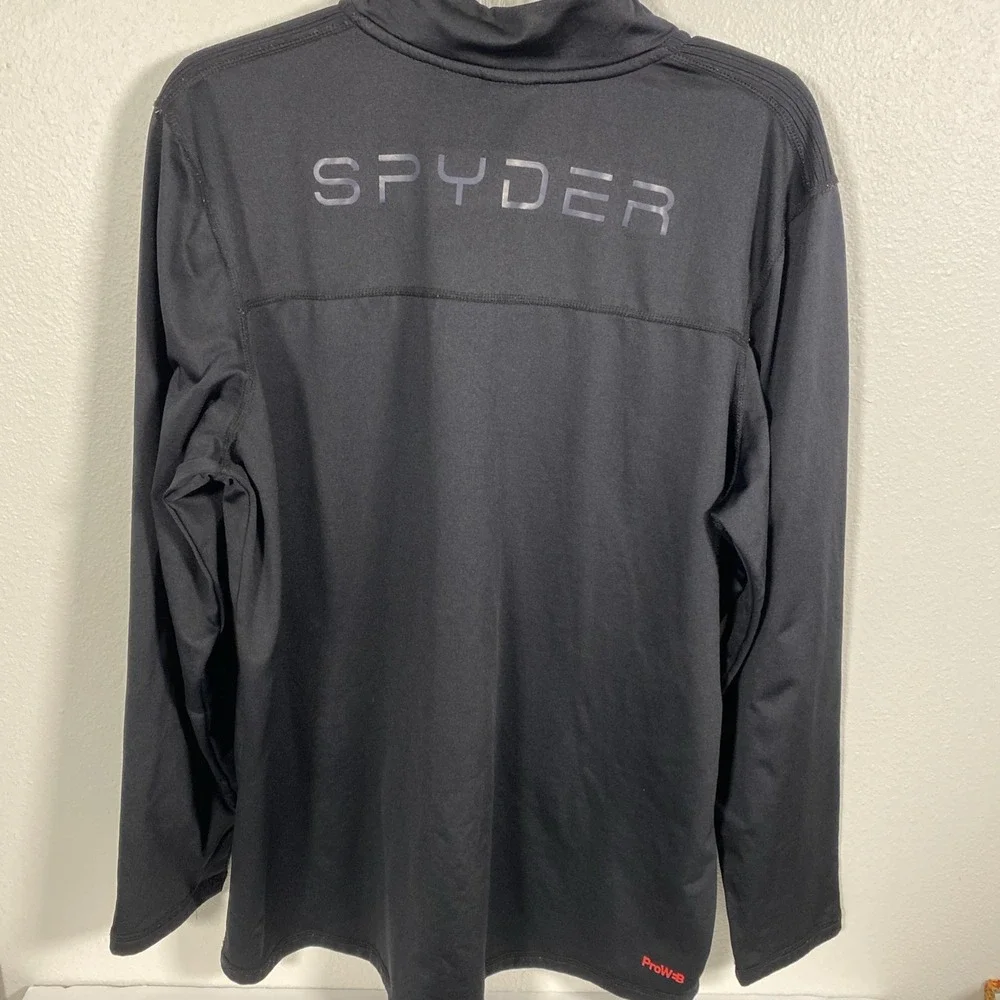 Spyder Activewear 1/4‎ Zip Neck Large Men's L/S Lot Of 2 Spandex